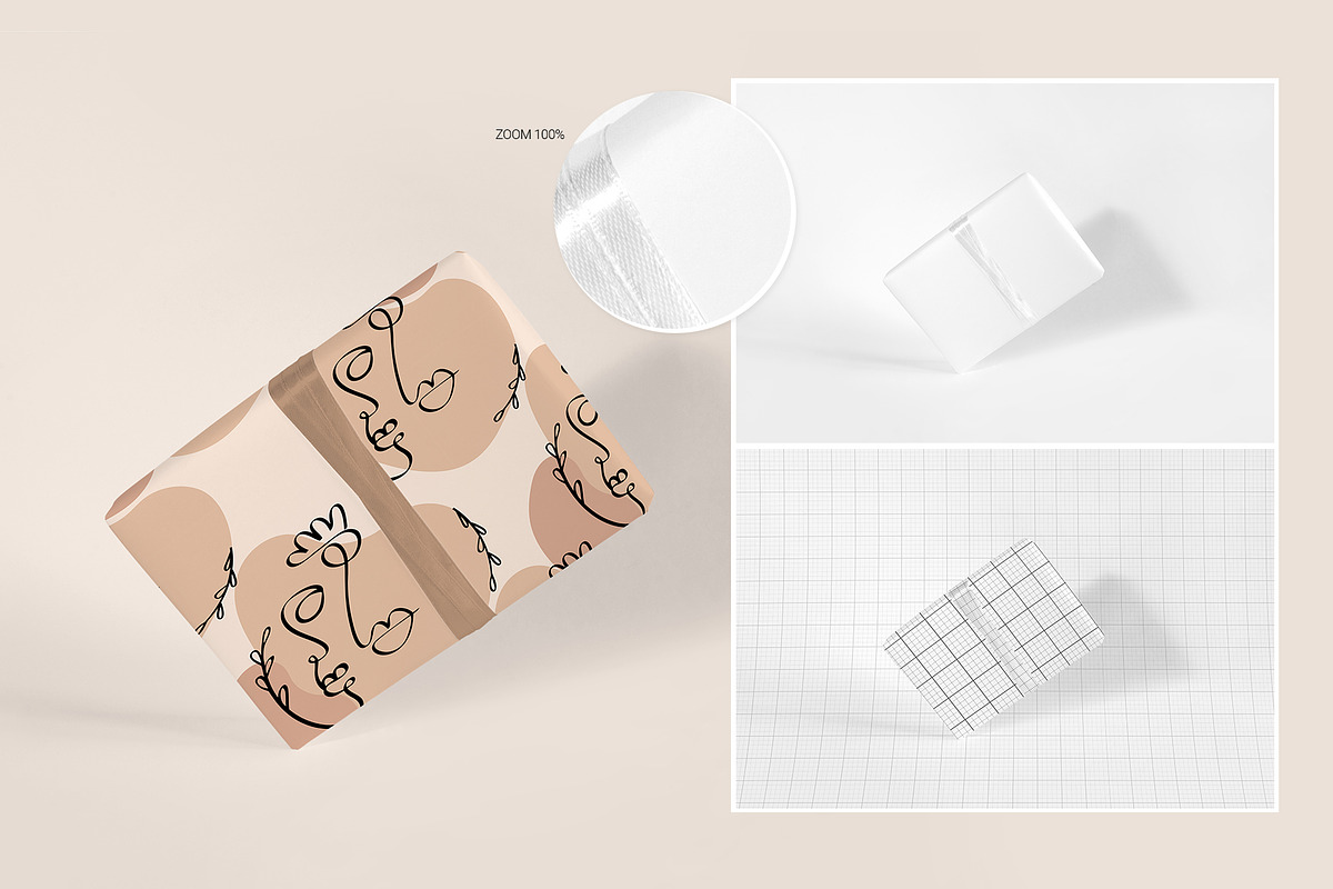 GIFT WRAPPING MOCKUPS | PSD| Layered, a Packaging Mockup by bazarova (Photo 2 of 8)