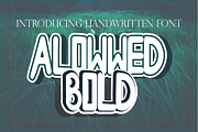 allowwed bold, a Handwritten Font by Wana Studio (Thumbnail 1 of 7)