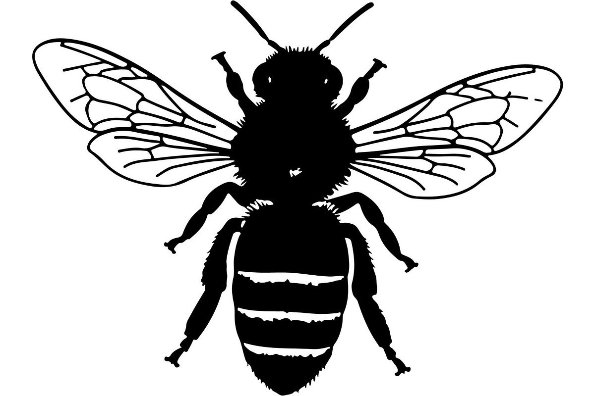 Bee Silhouette Bundle, a Background Graphic by Creativeshirt (Photo 6 of 18)