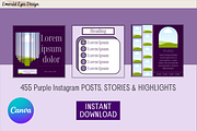455 Canva Purple Instagram Template, a Social Media Template by Emerald Eyes Design (Thumbnail 9 of 11)
