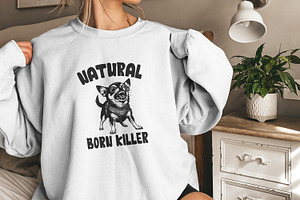 Born Killer Chihuahua PNG Clipart