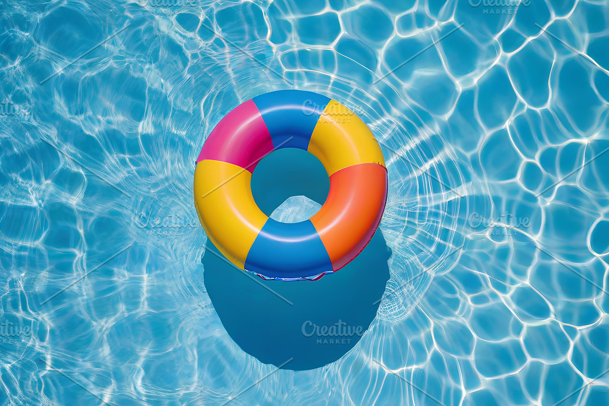 Summer inflatable float on pool, a Sports & Recreation Photo by MP Vault (Photo 2 of 2)