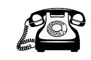 A classic vintage phone silhouette, an Illustration by Amazin_art (Thumbnail 24 of 25)