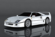 Ferrari F40, a Cars & Vehicle 3D Model by valtriiu (Thumbnail 1 of 12)