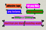 Adhesive Black Tape Pieces, a Background Graphic by Gravito (Thumbnail 3 of 7)
