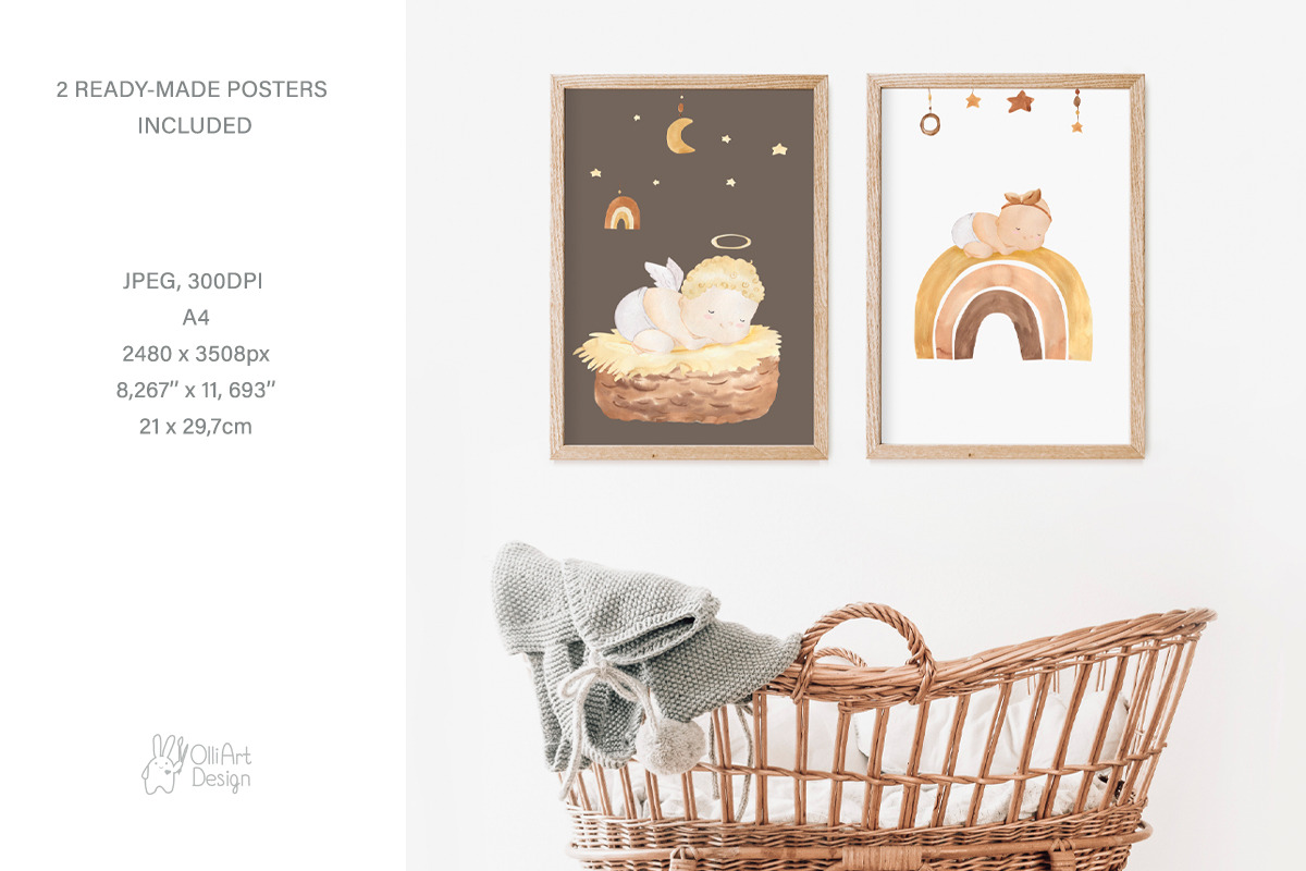 BABY PORTRAIT CREATOR. Boho newborn, a Person Illustration by OlliArtDesign (Photo 11 of 14)