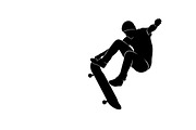 skateboard trick silhouettes showcas, an Illustration by Amazin_art (Thumbnail 2 of 31)