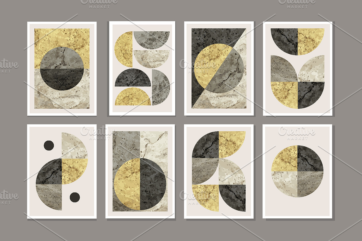 Textured Geometric Wall Art Print, a Background Graphic by C Design Studio (Photo 4 of 7)