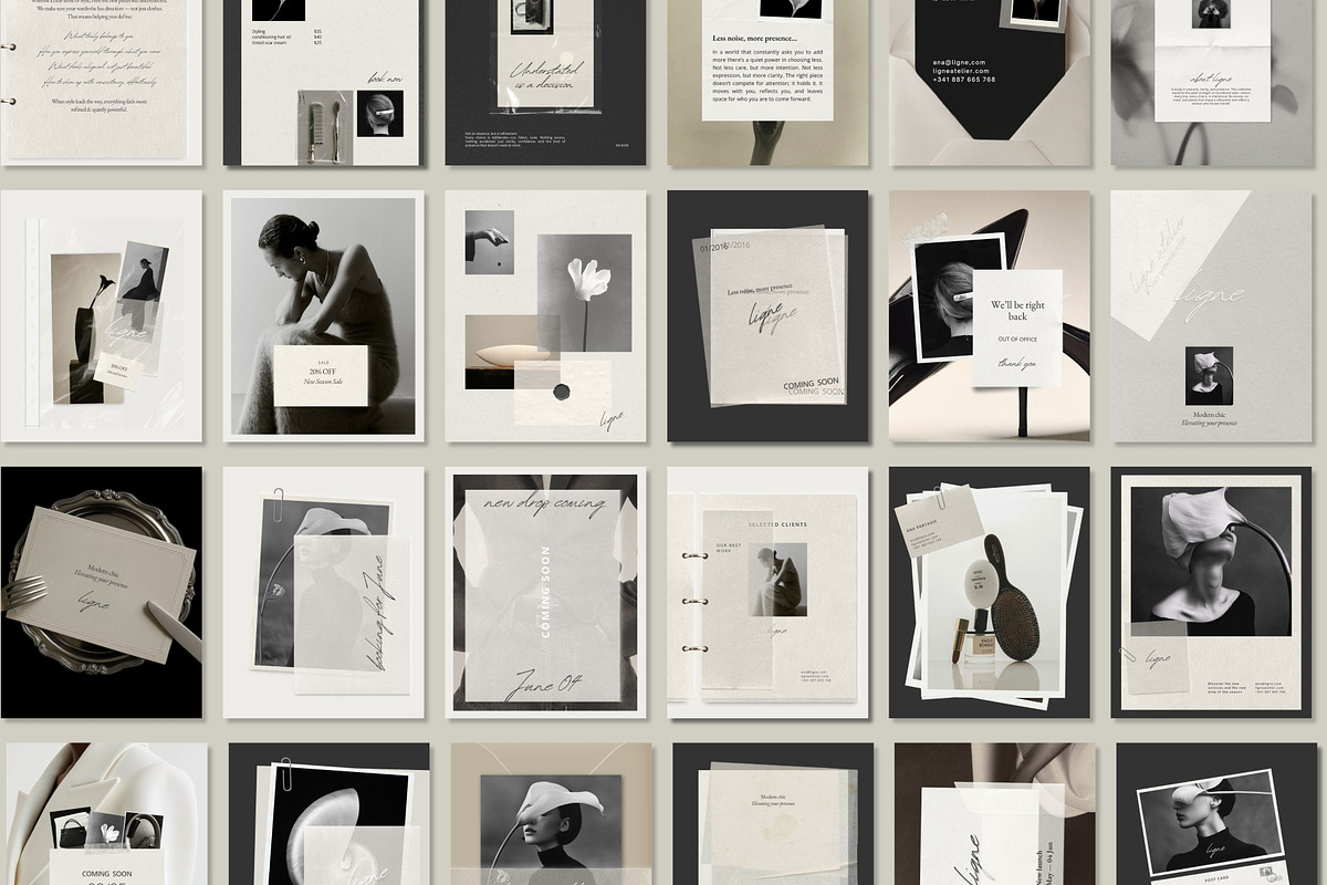 Aesthetic Paper Mockup IG templates, a Social Media Template by Studio Suvelle (Photo 2 of 9)