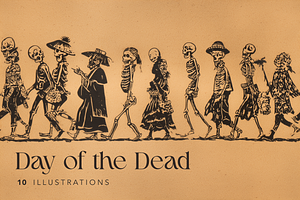 Day of the Dead, a Seasonal Illustration by Typedreams.site