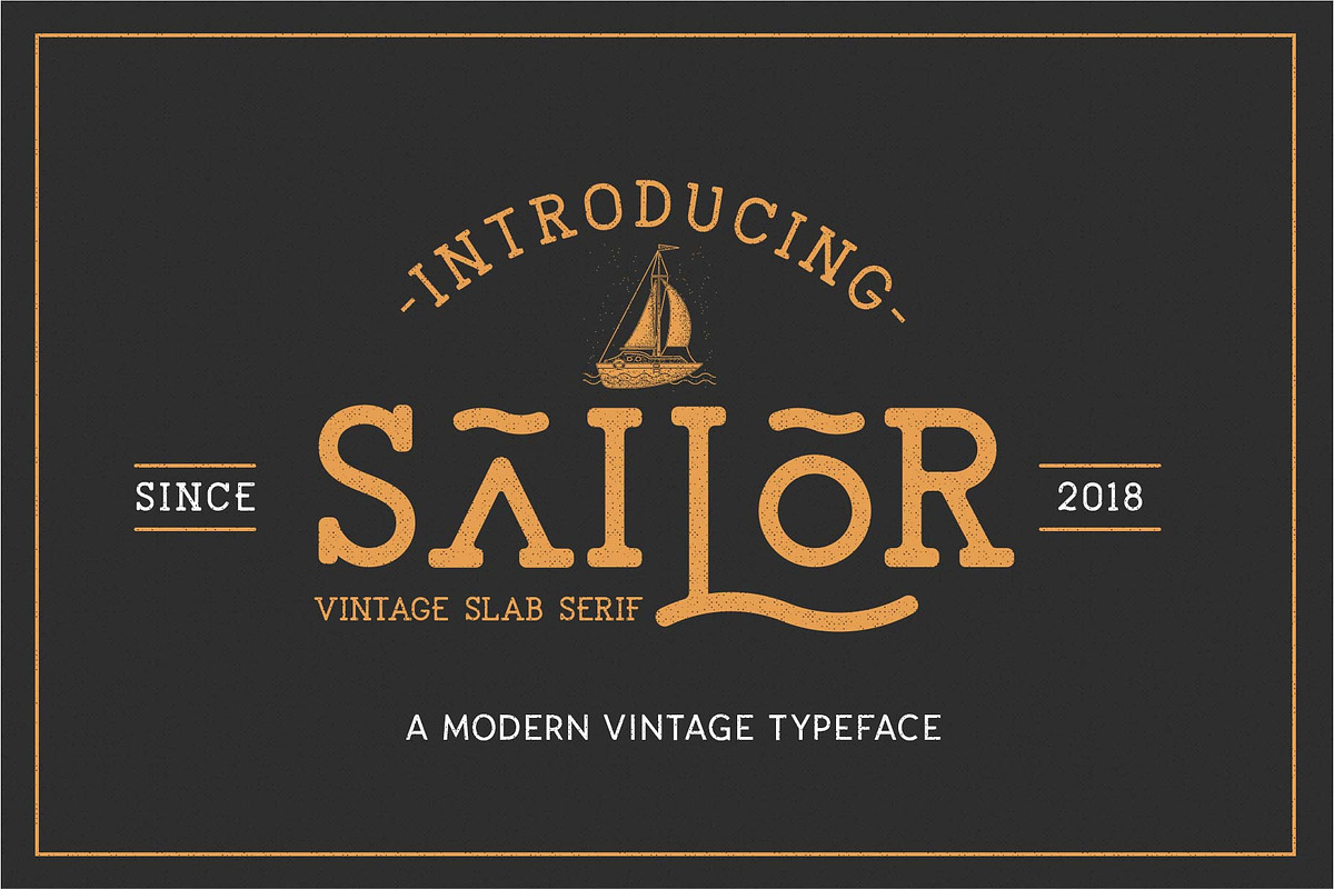 The Sailor Typeface, a Slab Serif Font by Kaligra.co (Photo 13 of 15)