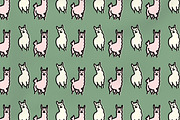 Twin Llama Pattern, a Pattern Graphic by Pyopo (Thumbnail 3 of 3)