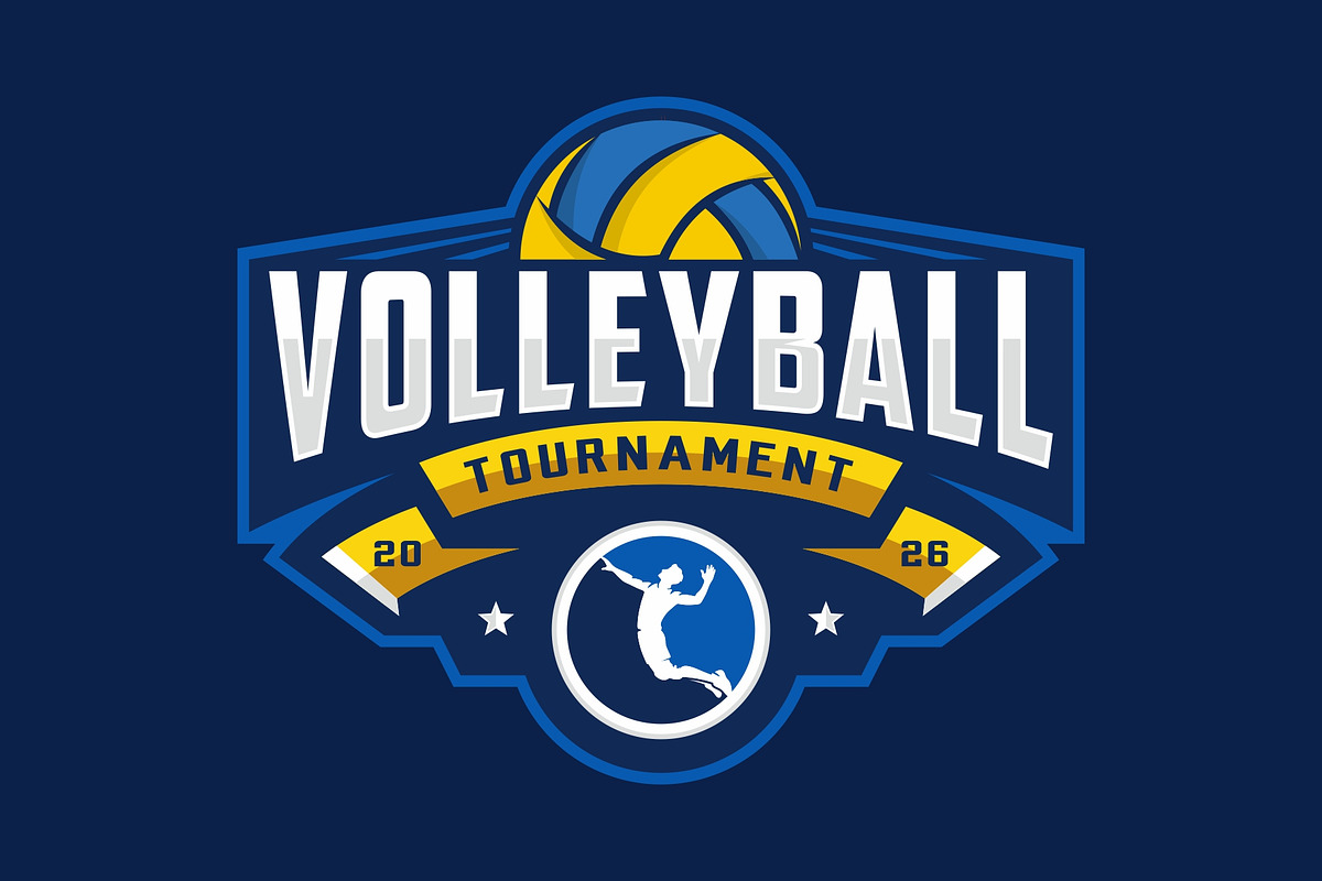 Volleyball logo icon design, a Branding & Logo Template by swarnstudio (Photo 1 of 3)