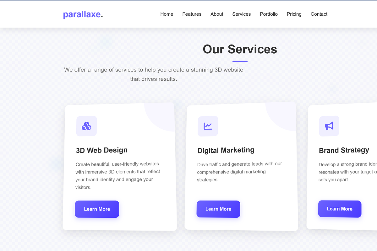 Modern Parallaxe Theme, a Templates & Theme by Modern Templates Studios (Photo 2 of 8)