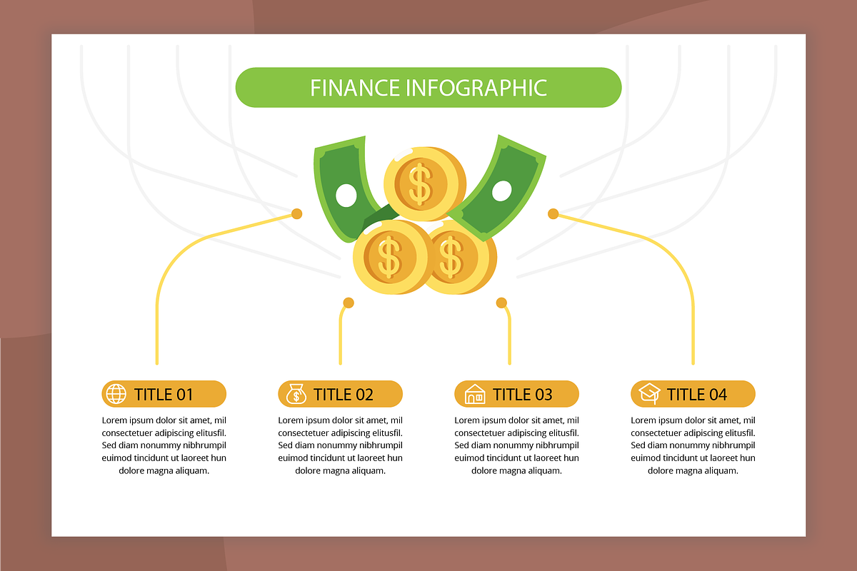 Finance Infographic Template, a Templates & Theme by Bartama Graphic (Photo 2 of 4)