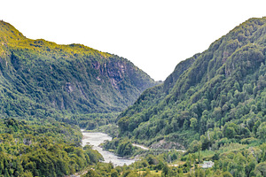 Patagonia forest hill isolated landscape, a Nature Photo by DanFLCreativo