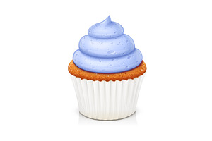 Cupcake. Dessert.
