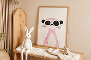 Cute Panda Nursery Wall Art, an Animal Illustration by elfy creative (Thumbnail 1 of 5)