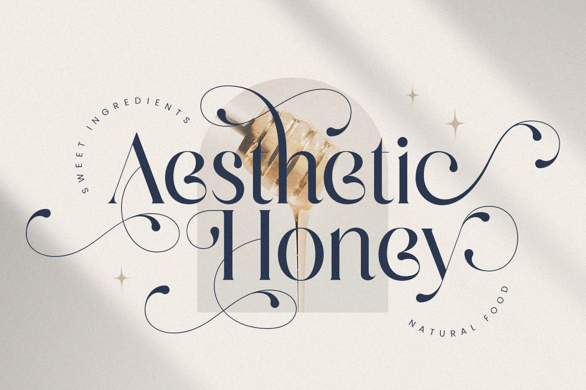 Glittery - Lavish Luxury Font, a Serif Font by Sensatype (Photo 3 of 12)