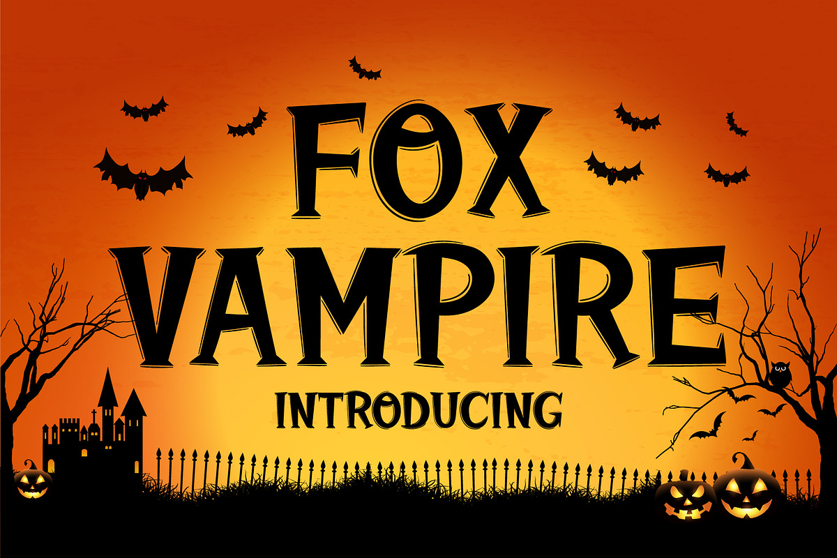 Fox Vampire Font, a Symbol Font by Fox7 By Rattana (Photo 1 of 7)