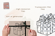 Hand-Drawn Christmas GIFT BOX SVG, an Object Illustration by RimzStudio (Thumbnail 8 of 8)