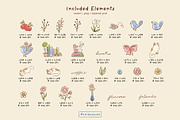 Garden Doodles Illustration Clipart, an Animal Illustration by Emi Bee (Thumbnail 3 of 6)