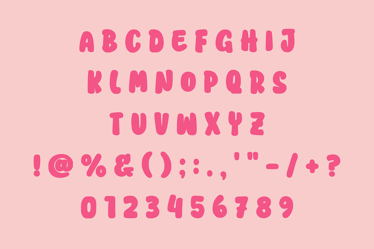 Candy Sweetie – Cute Bubble Font, a Sans Serif Font by Limited.studio (Photo 5 of 5)