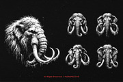 10 Bundle Dark Art Mammoth Ancient, an Illustration by Morspective (Thumbnail 5 of 7)