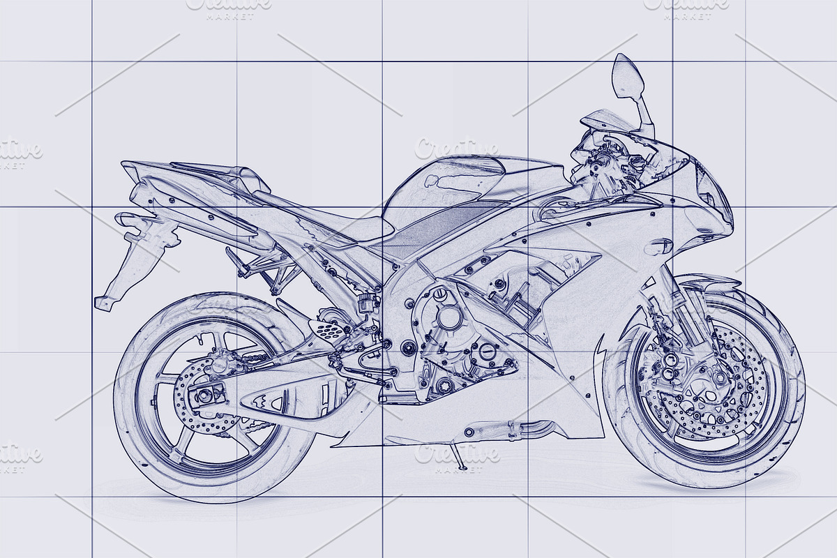 Indigo Sketch Photoshop Action preview 8