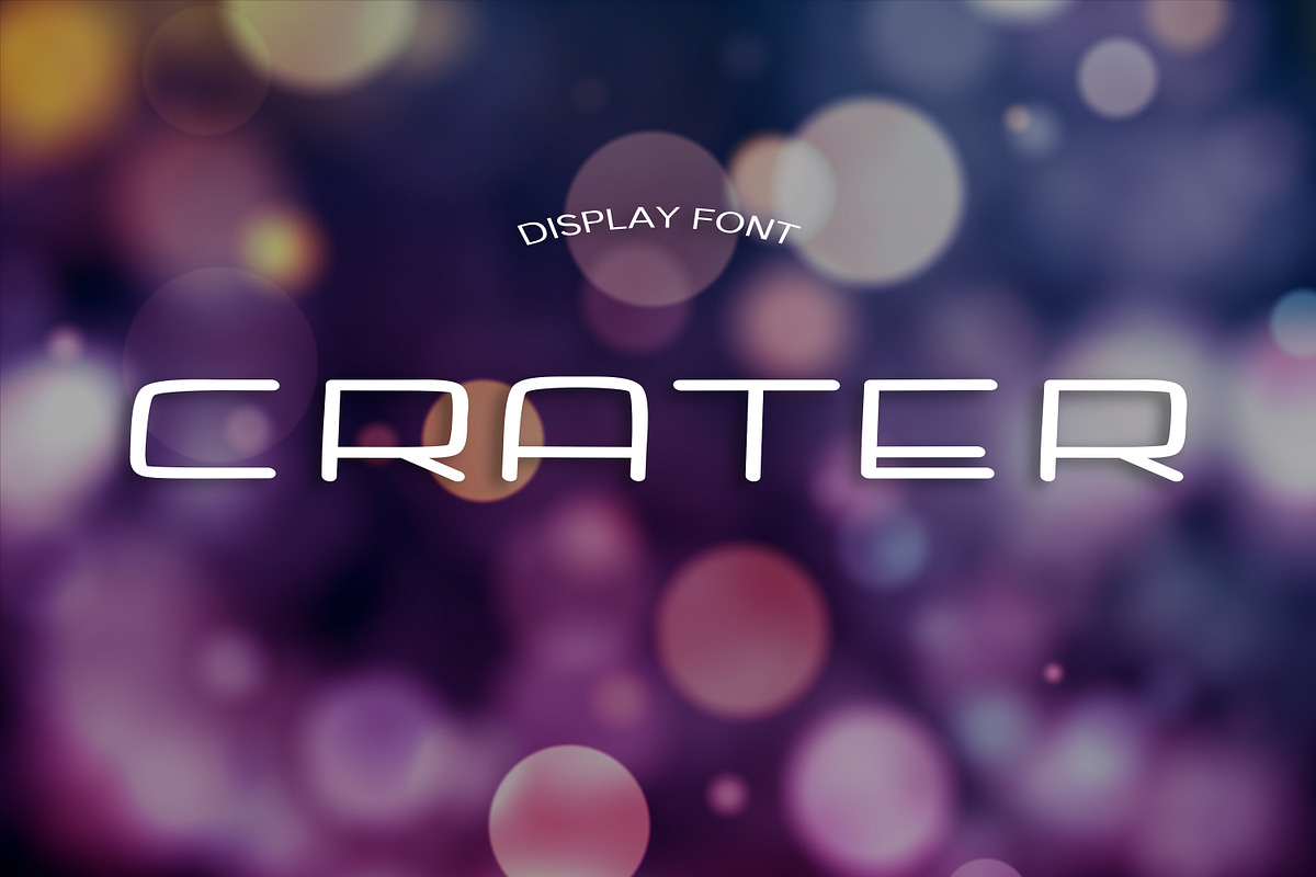 CRATER font