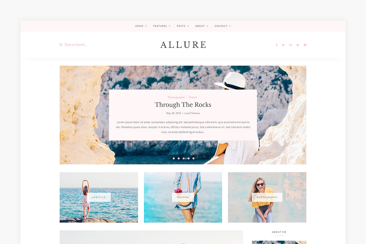 Allure - WordPress Blog Theme, a WordPress Template by Lucid Themes (Photo 6 of 7)
