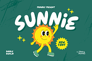 Sunnie - Playful Bubble Display Font, a Handwritten Font by YossyOneStd (Thumbnail 1 of 6)