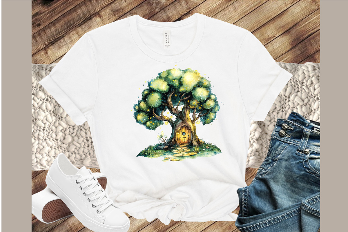 Magical Forest Clipart,Watercolor Fo, an Illustration by Sublimation Artist (Photo 4 of 6)