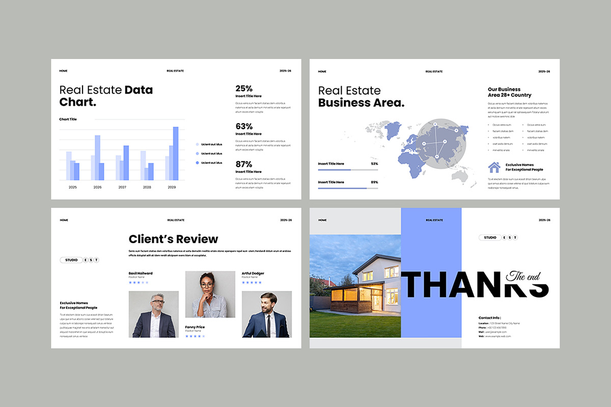 Real Estate Presentation Template, a Presentation Template by Pixelpick (Photo 5 of 5)