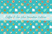Coffee and Tea Icons and Patterns, a Food Illustration by Vectorikart (Thumbnail 3 of 3)