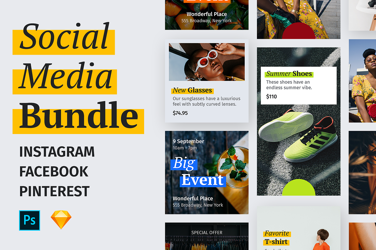 Social Media Bundle, a Social Media Template by 123done (Photo 1 of 6)