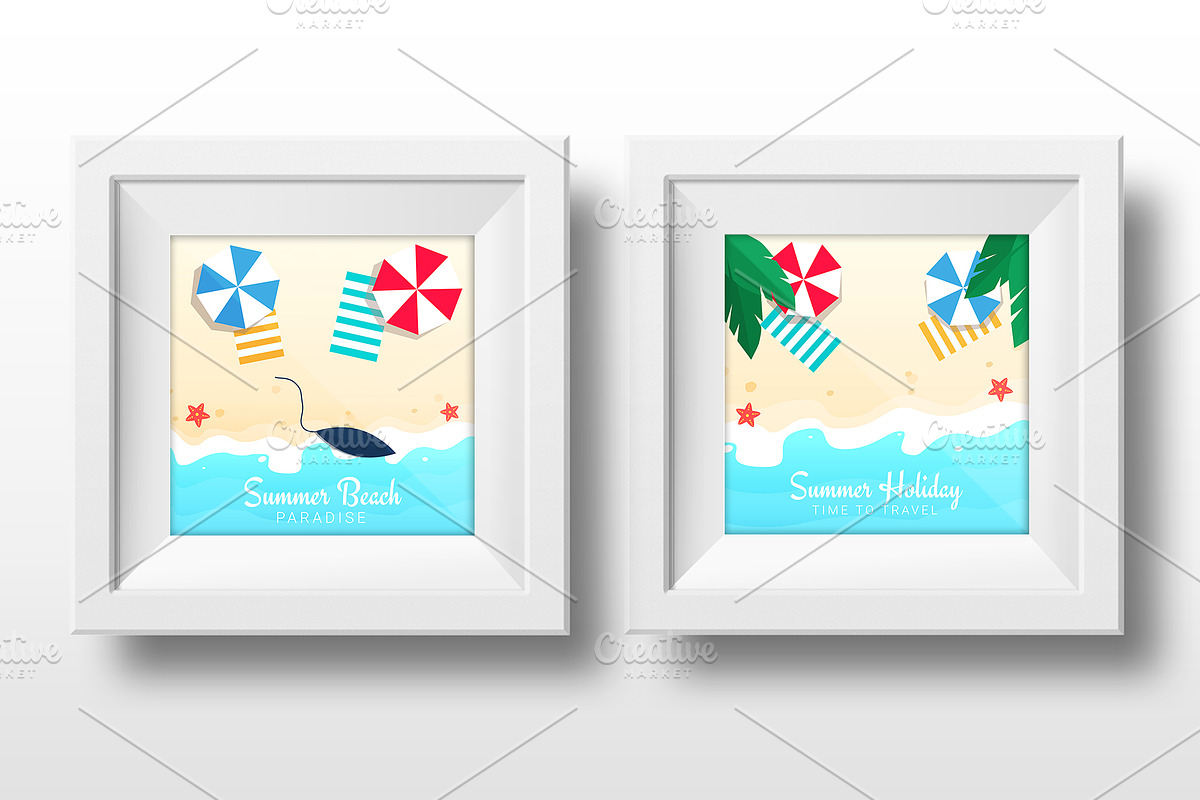 Sea & Beach Social Media Banners., a Social Media Template by Leo Edition (Photo 4 of 4)