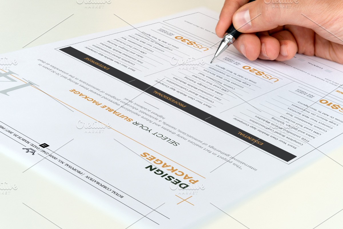 31 Page Full Proposal A4 / US Letter, a Stationery Template by Mastergfx (Photo 28 of 28)