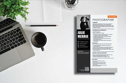 Resume Template Photographer_20, a Resume Template by dulchaer29