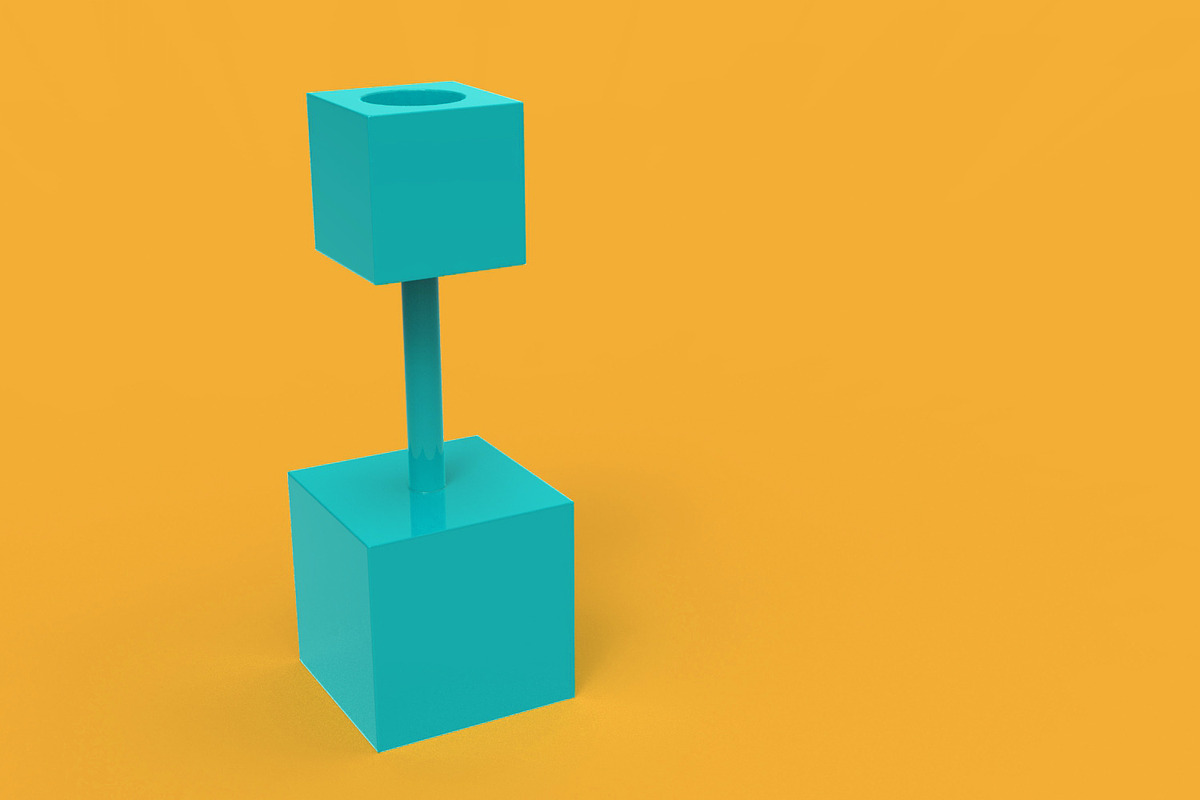 Cubic Candelabrum 3D Printing, an Object 3D Model by Kseniya-Omega (Photo 2 of 4)