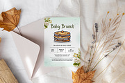 Brunch Shower Invitation Template, an Invitation Template by Snapybiz (Thumbnail 2 of 8)