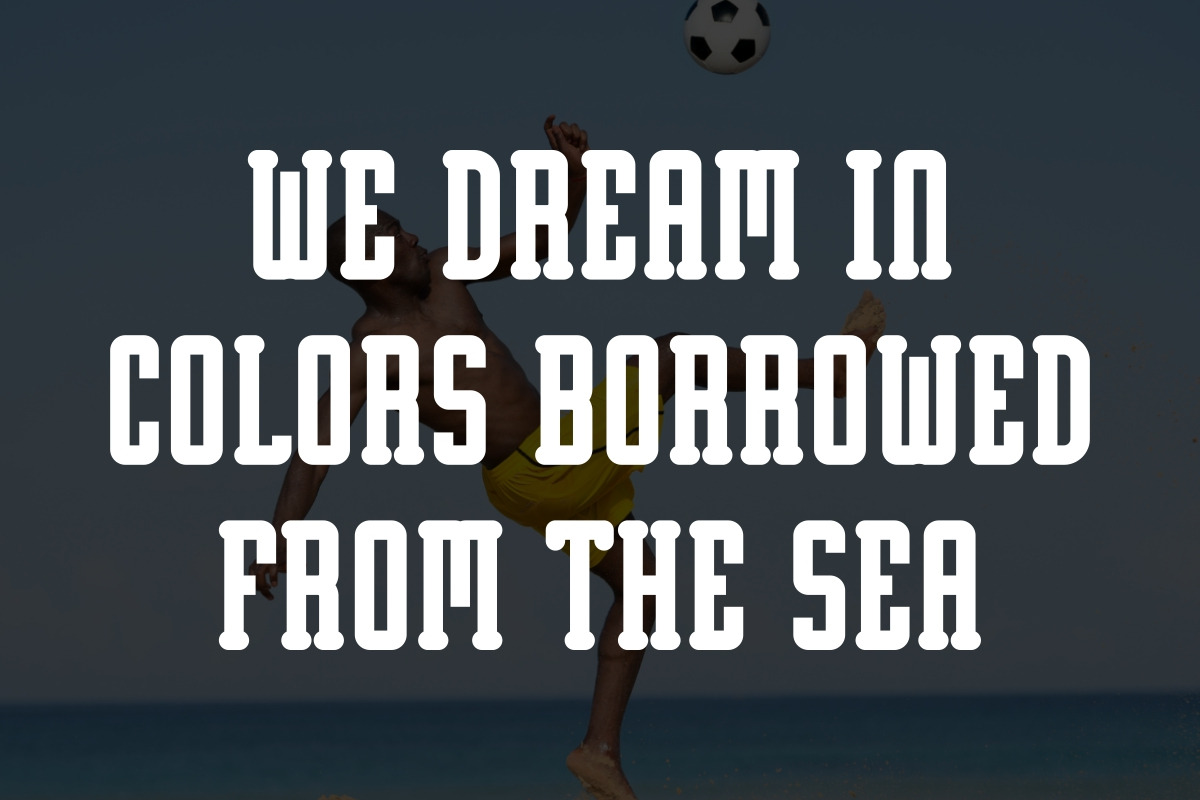 Beach Soccer - Playful Slab Serif, a Slab Serif Font by Pian45 Studio (Photo 3 of 11)