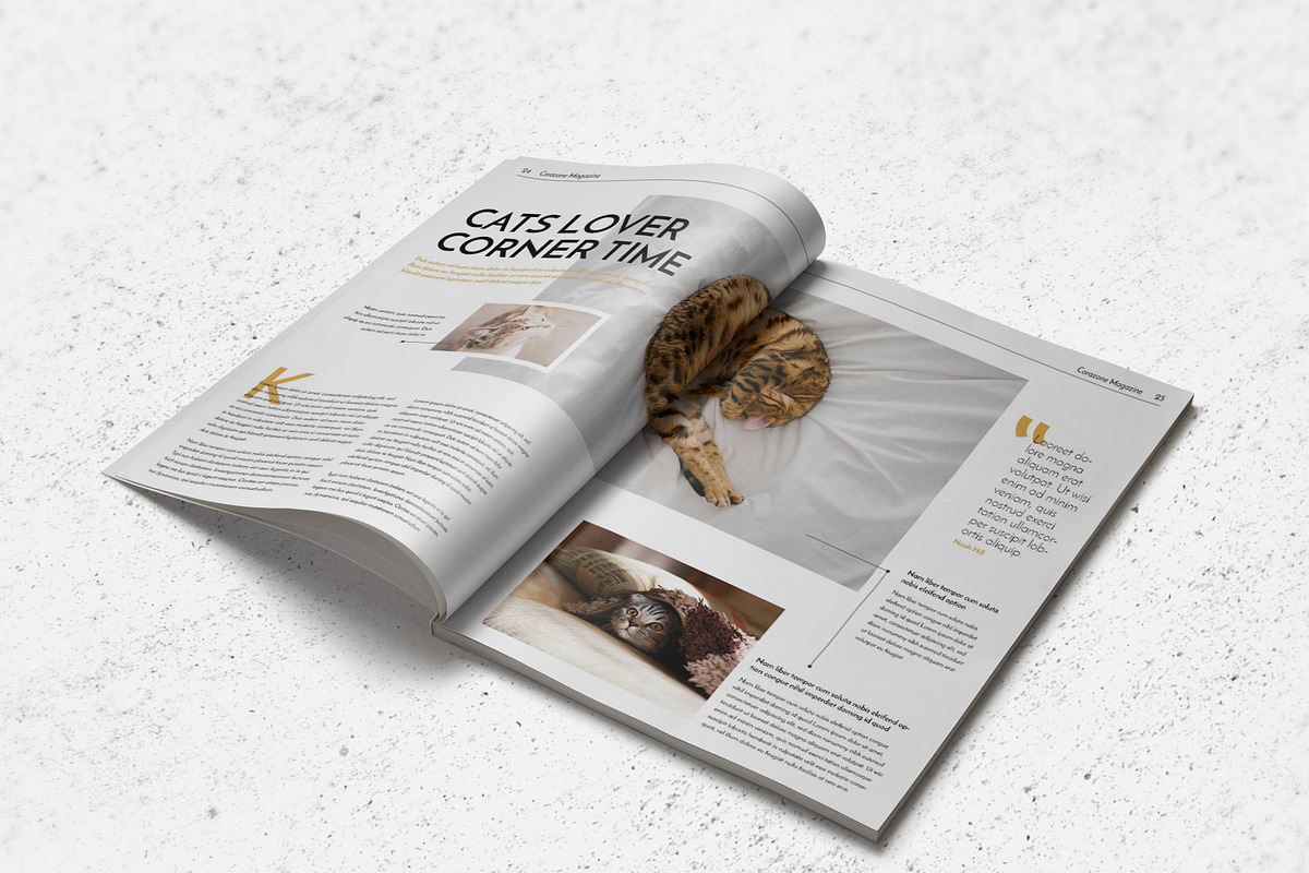Corazone Magazine (2018), a Magazine Template by Bokuto (Photo 6 of 12)