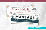 Massage Gift Certificate Canva PDF, a Card Template by Snapybiz (Thumbnail 1 of 10)