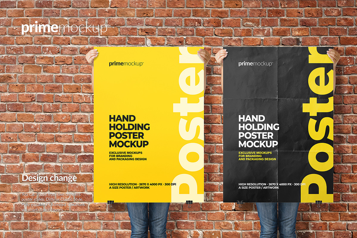 Hand Holding Poster Mockup, a Print Template by PrimeMockup (Photo 4 of 7)