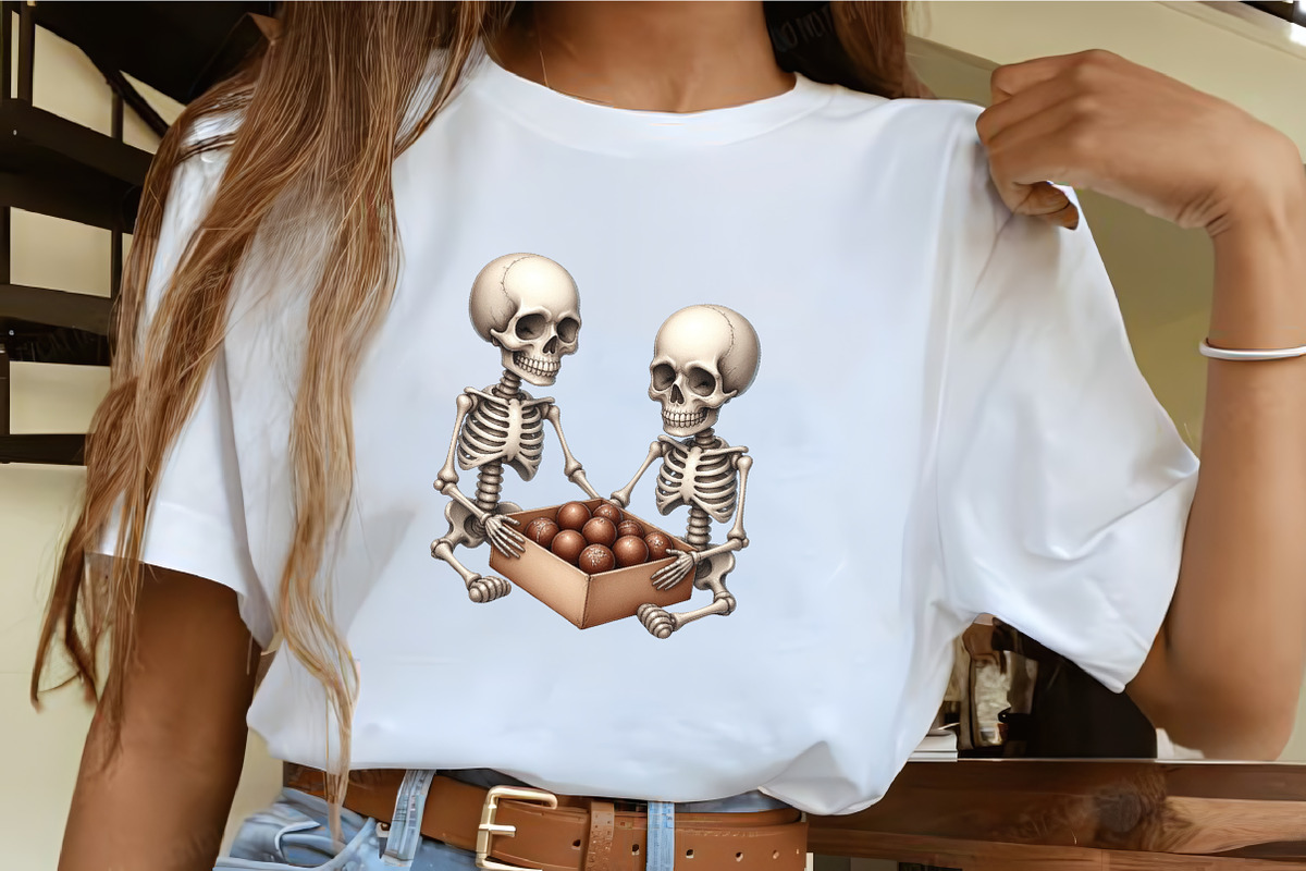 Skeleton Valentine Sublimation Clipa, an Illustration by CrexoraLab (Photo 4 of 5)