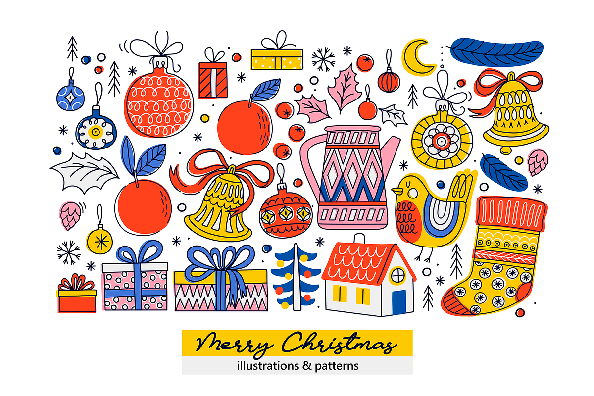 Christmas doodles, an Illustration by Nastya Tkachova (Photo 6 of 8)