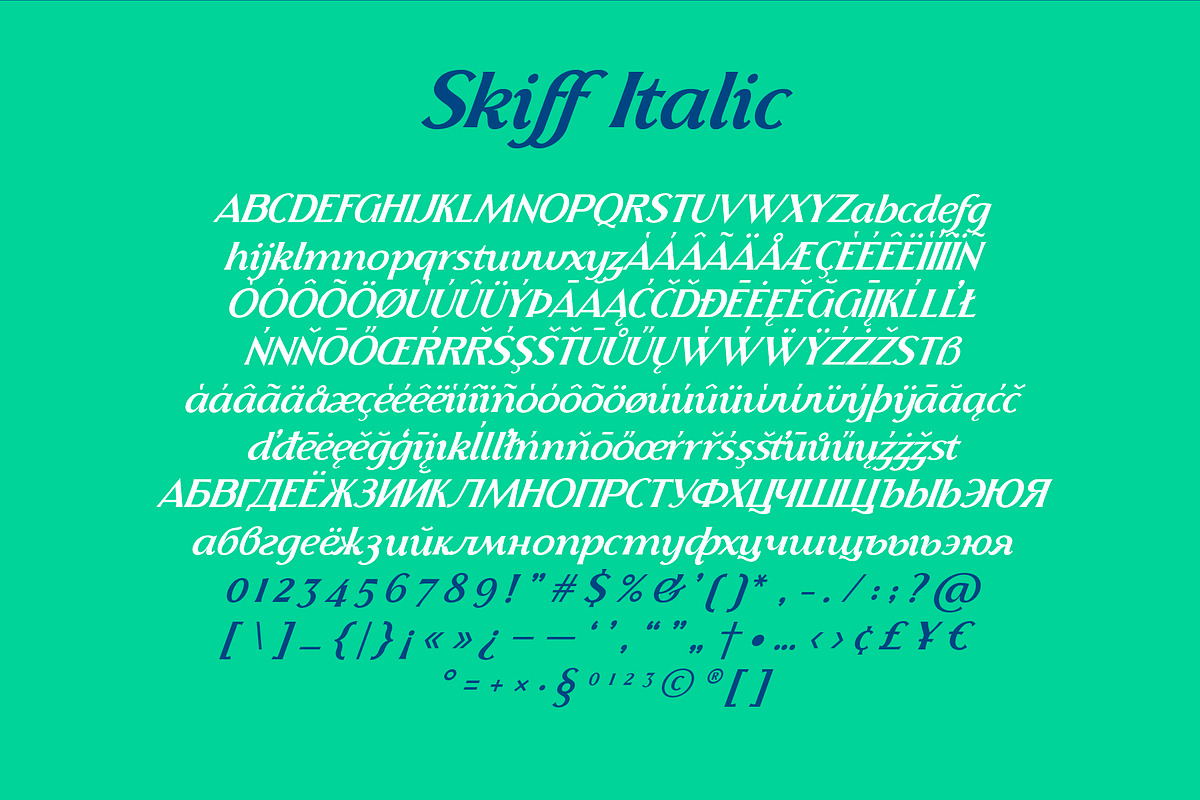 Skiff Italic preview 3