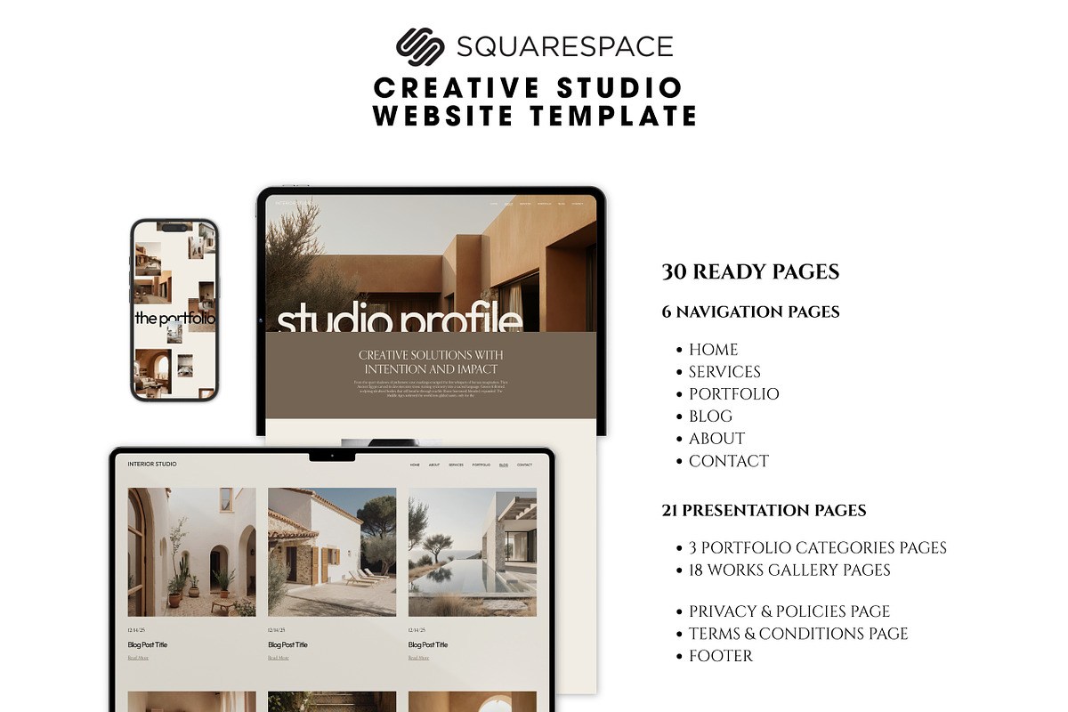 Squarespace Interior Website Theme, a Squarespace Template by Mockup Art Atelier (Photo 13 of 18)