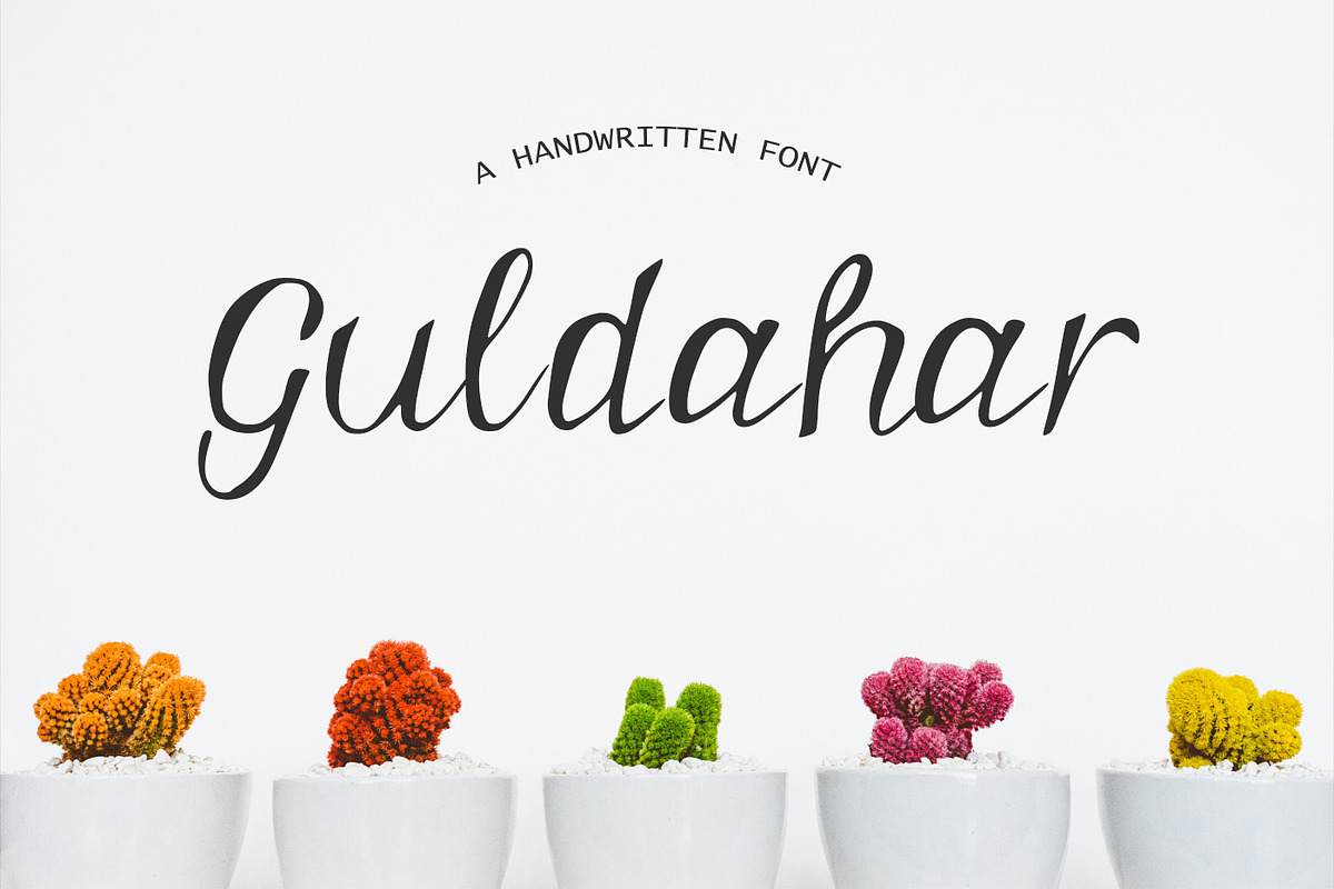 Guldahar Handwritten Font, a Script Font by Eldamar Studio (Photo 1 of 8)